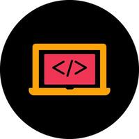 Coding Computer Vector Icon