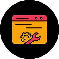 Web Maintenance Vector Icon