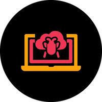 Bug Cloud Vector Icon