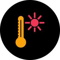 icono de vector de temperatura