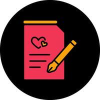 Marriage Contract Vector Icon