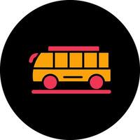 icono de vector de bus