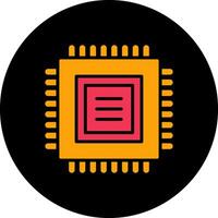 icono de vector de cpu