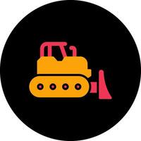 Bulldozer Vector Icon