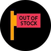 Out of Stock Vector Icon