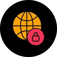 Worldwide Security Vector Icon