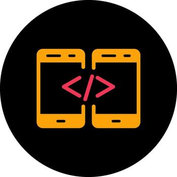icono de vector de código