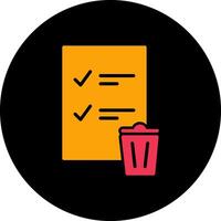 Trash List Vector Icon