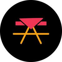 Picnic Table Vector Icon