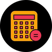 icono de vector de calculadora de negocios