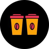 Two Coffees Vector Icon