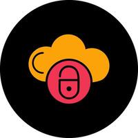 Secure Cloud Vector Icon