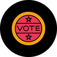 Vote Sticker Vector Icon