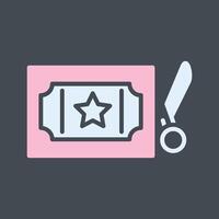 Scissor Ticket Vector Icon