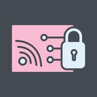 Protected WiFi Vector Icon