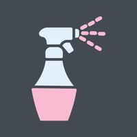 Water Spray Bottle Vector Icon