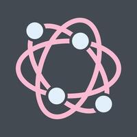 Atomic Structure Vector Icon