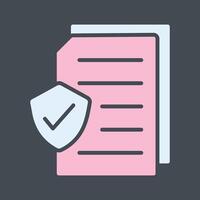 Secure Document Vector Icon