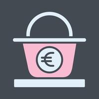 Euro Basket Vector Icon