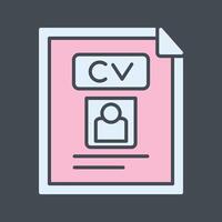 CV Vector Icon