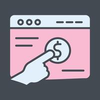 Pay Per Click Vector Icon