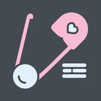 Safety Pin Vector Icon