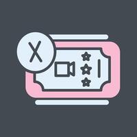 Cancel Ticket Vector Icon