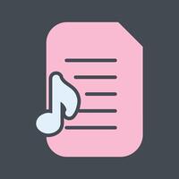 Audio Document Vector Icon