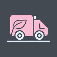 Eco friendly Truck Vector Icon