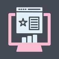 Rank Website Vector Icon