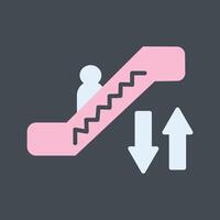 icono de vector de escalera mecánica