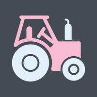 icono de vector de tractor