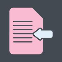 Import Document Vector Icon