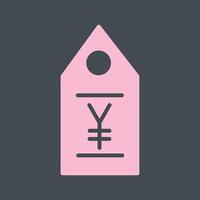 Yen Tag Vector Icon