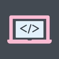 Coding Computer Vector Icon