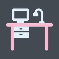 Working Desk Vector Icon