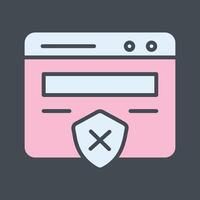 Unprotected Website Vector Icon