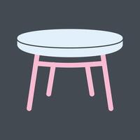 Small Table Vector Icon