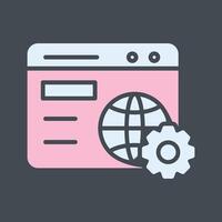 Browser Setting Vector Icon