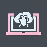 Bug Cloud Vector Icon