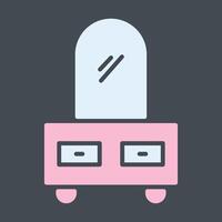 Dressing Table Vector Icon