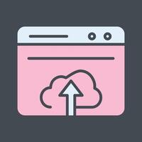 Upload Web Vector Icon