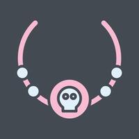 Pirate Necklace Vector Icon