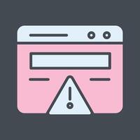 Web Error Vector Icon