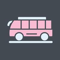 icono de vector de bus