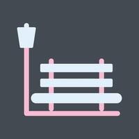 Relaxation Bench Vector Icon