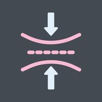 icono de vector de elasticidad