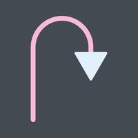 Arrow Pointing Down Vector Icon