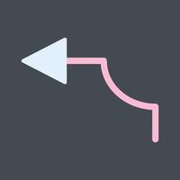 Arrow Pointing Left Vector Icon