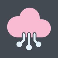 Cloud Computing Vector Icon